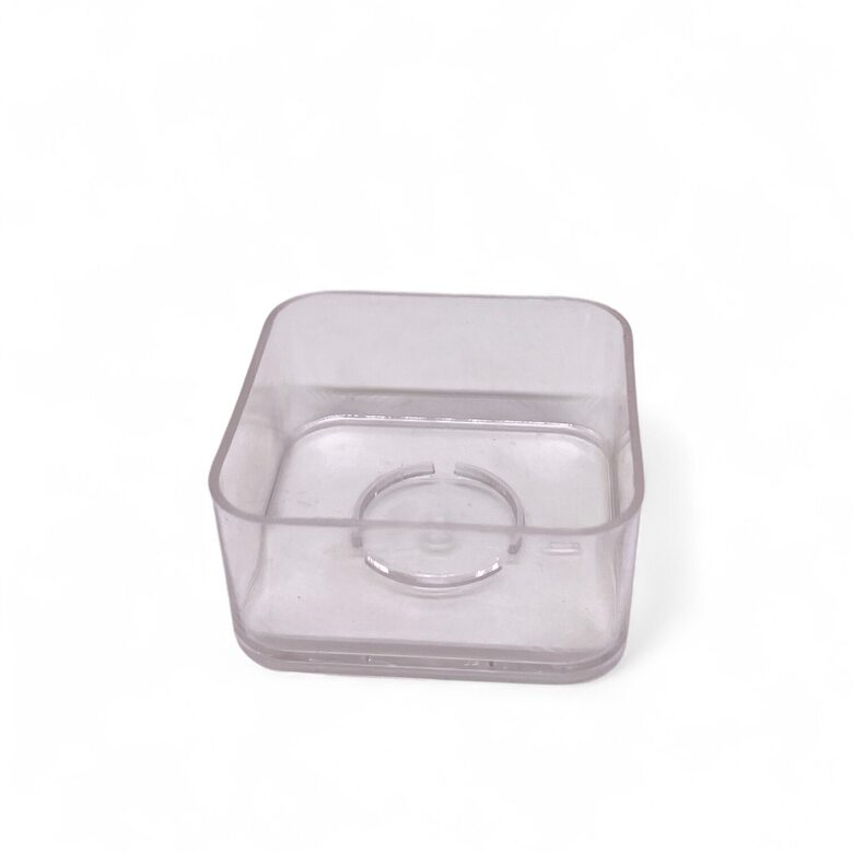 Plastic tea light candle mold - square